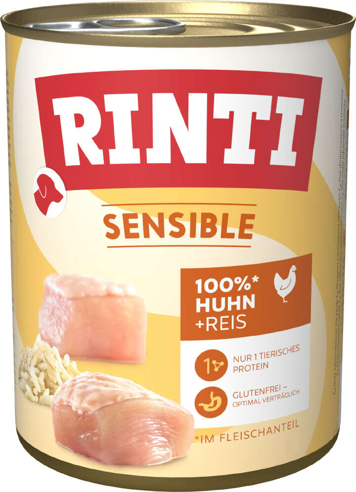 RINTI Hunde-Nassfutter Sensible Huhn & Reis